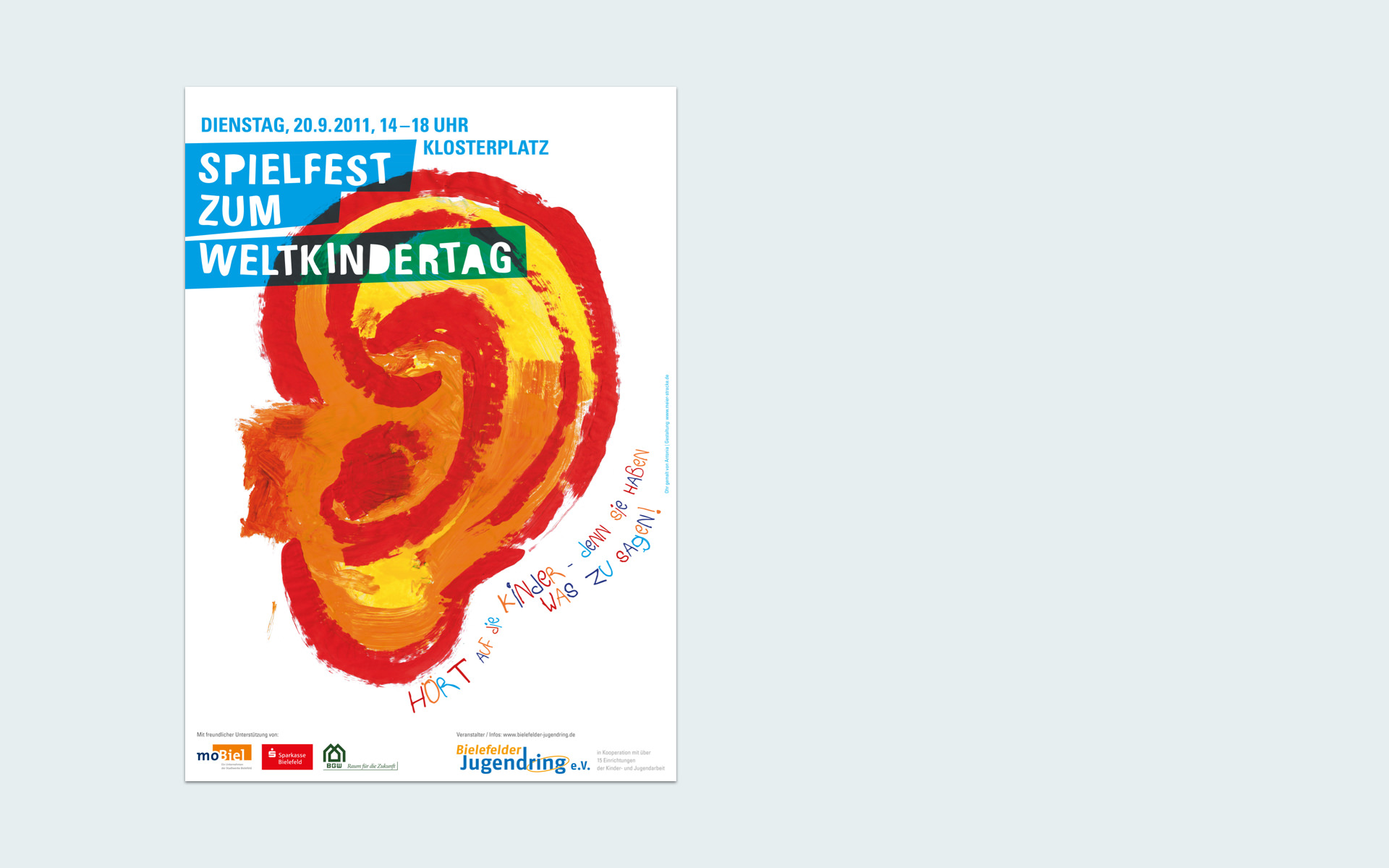 Plakat zum Weltkindertag 2011