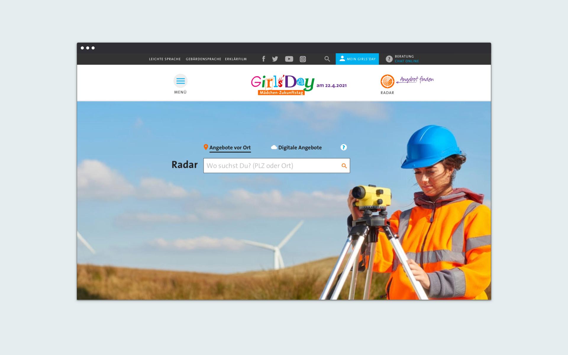 Website Girls’Day-Radar
