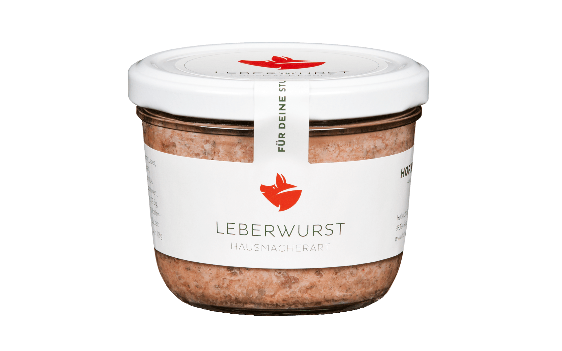 Glas Hausmacher Leberwurst vom Hof Knufinke