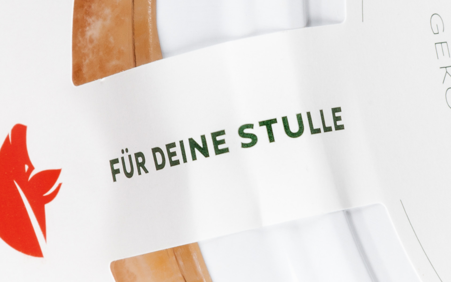 Detailaufnahme Beschriftung Siegeletikett.