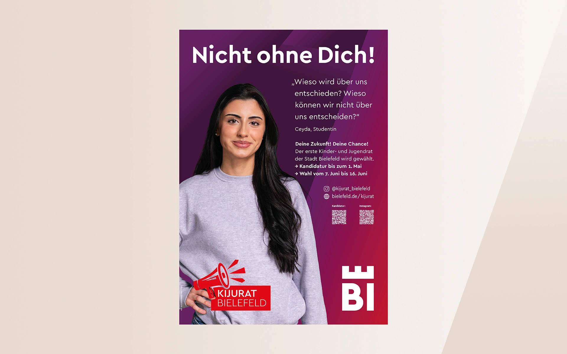 Plakat des KiJuRat Bielefeld