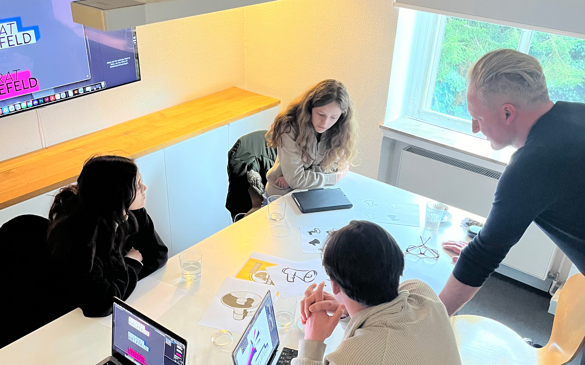 Workshop mit Schülerinnen und Schülern des Berufskolleg Senne