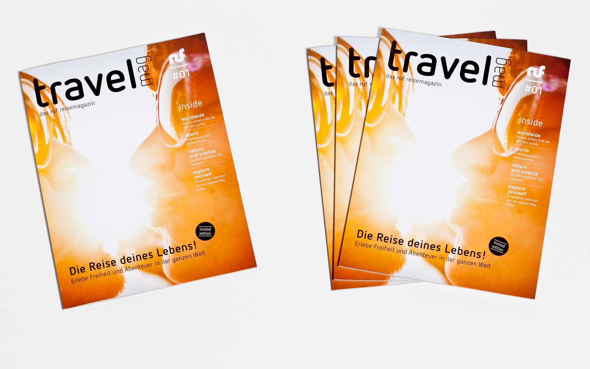 Titelseite des ruf-Travelmag.