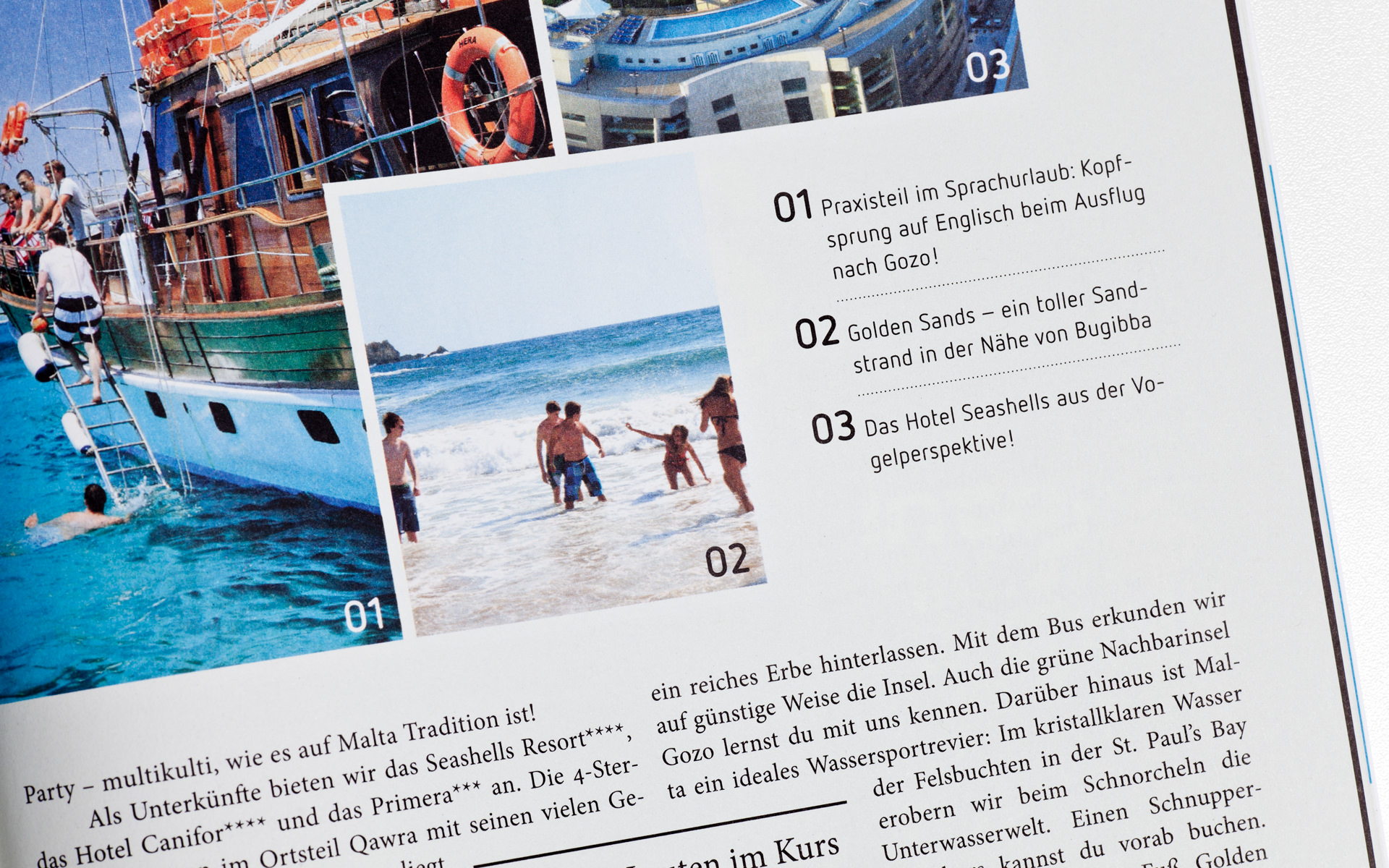 Layout-Detailaufnahme.